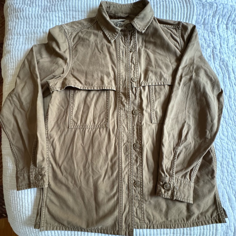 Filson 7oz Jac-Shirt, Work Jacket, Size Small, Dark Tan